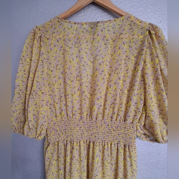 Floral Semi Sheer Summer Maxi Dress Size S - Picture 12 of 16